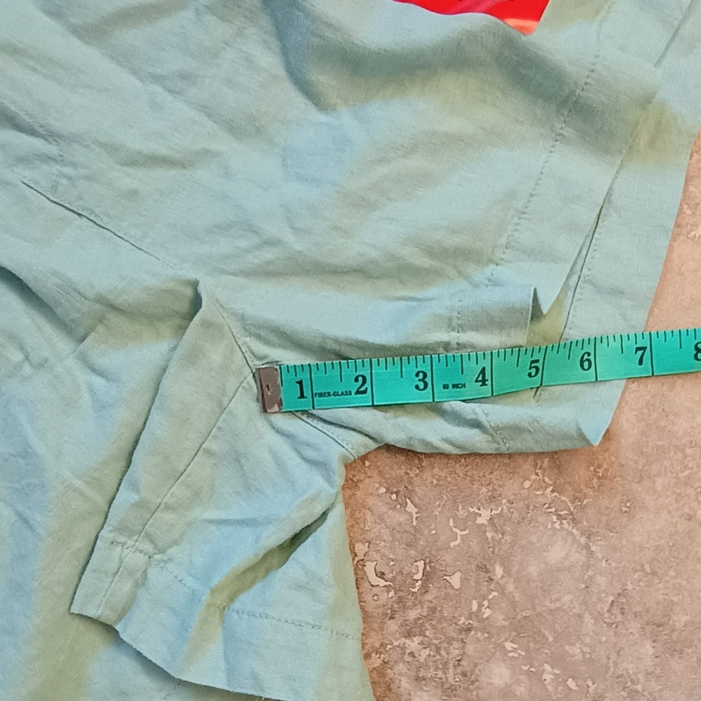 New With Tags Briggs Green Linen Blend Pull On Shorts Size Medium - Picture 11 of 12